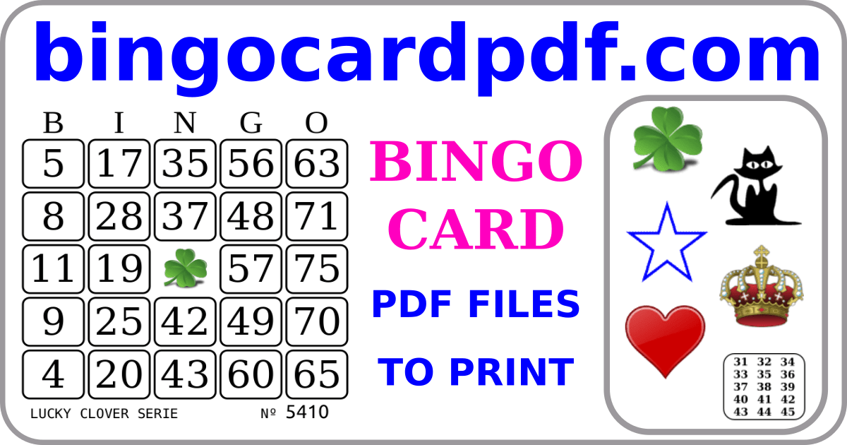 cartelas de bingo para imprimir